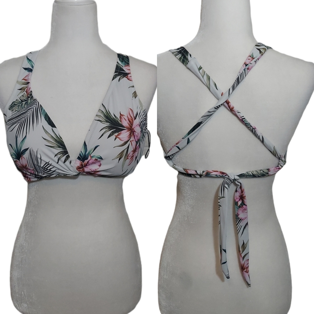 Shade & Shore Floral Bikini Top 34D